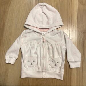 Carter's Light Pink Bear Hoodie for Kids 6 Months.
